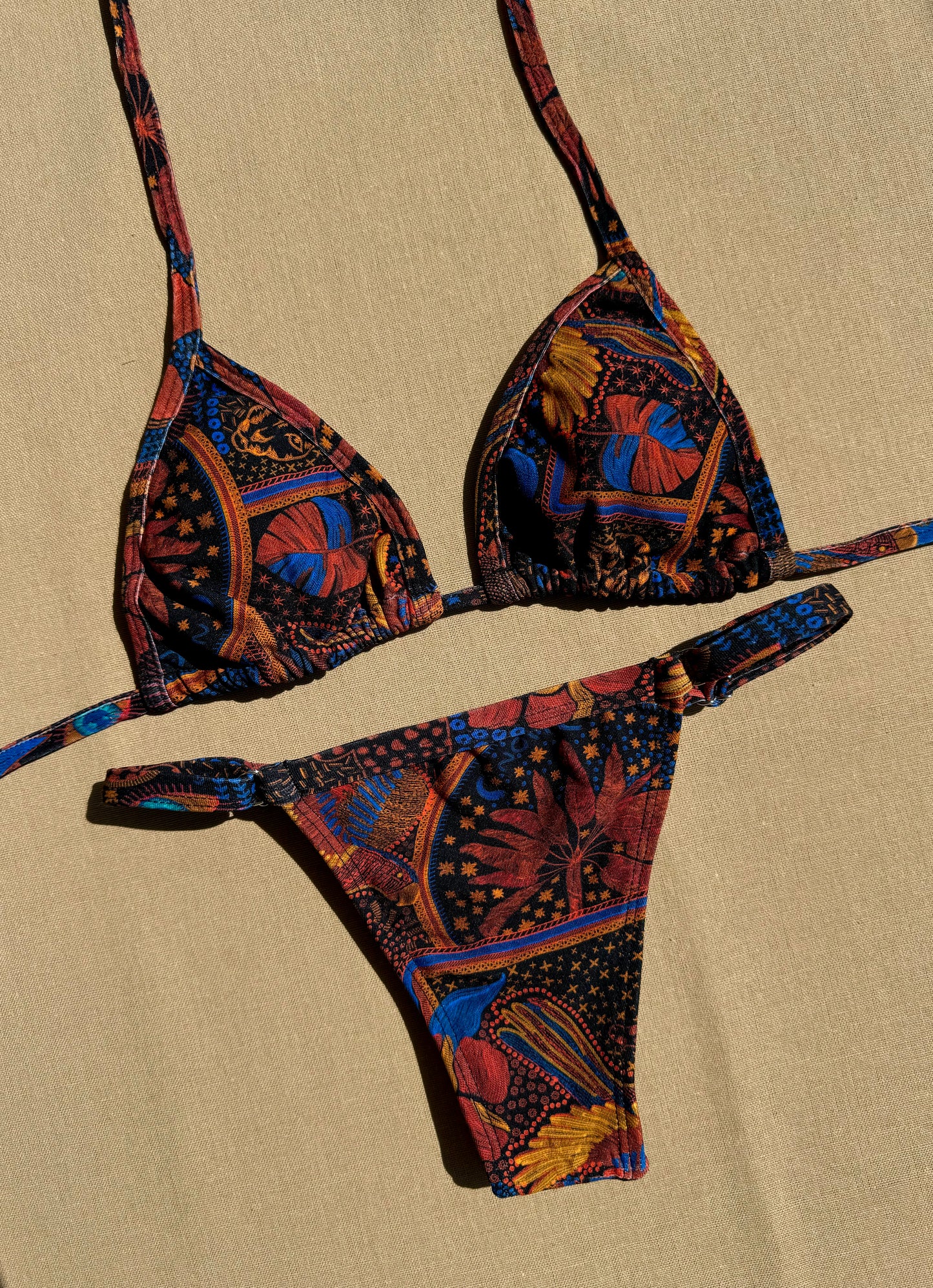 Biquíni Fita Estampa Luar Boho