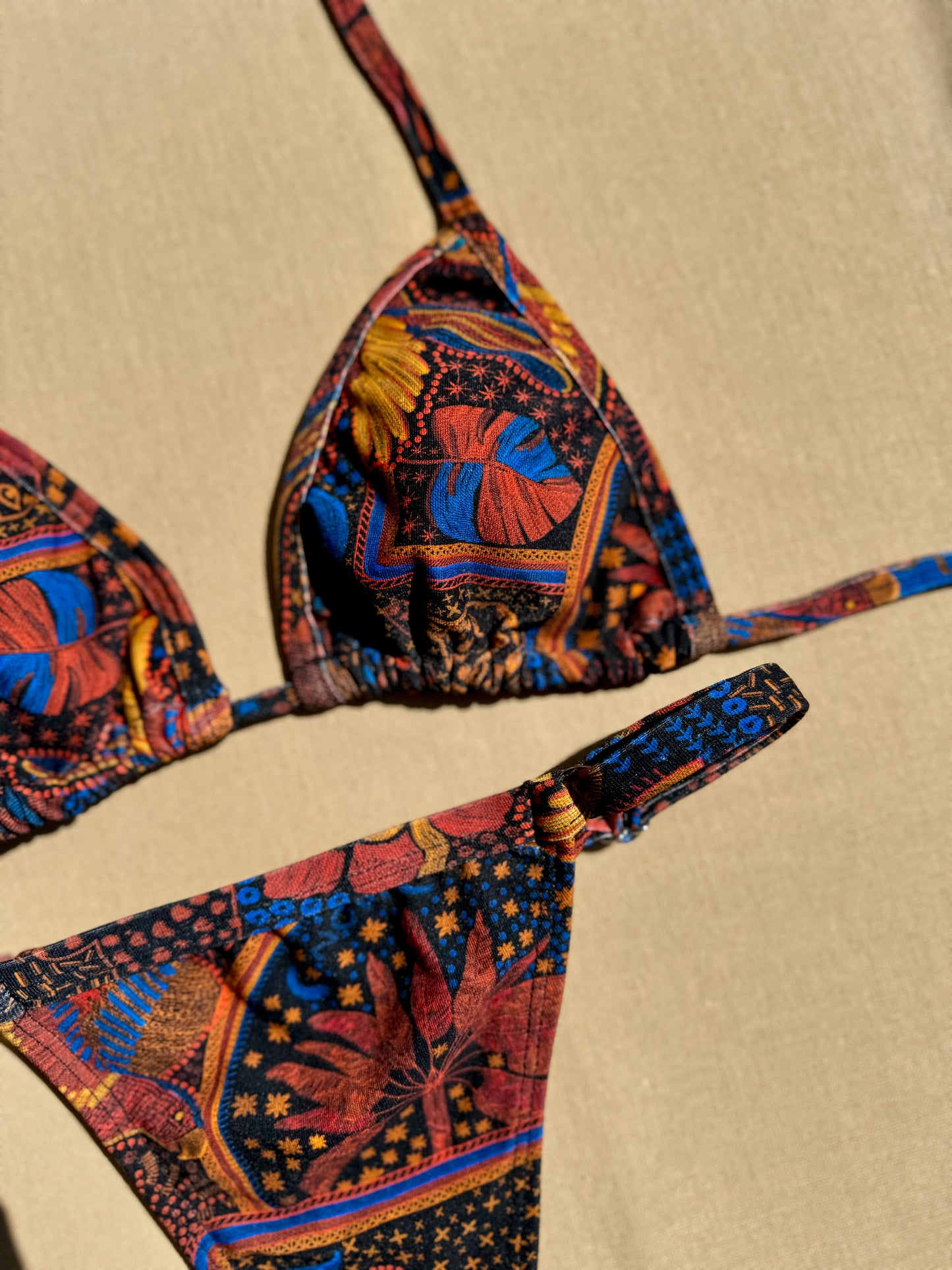 Biquíni Fita Estampa Luar Boho