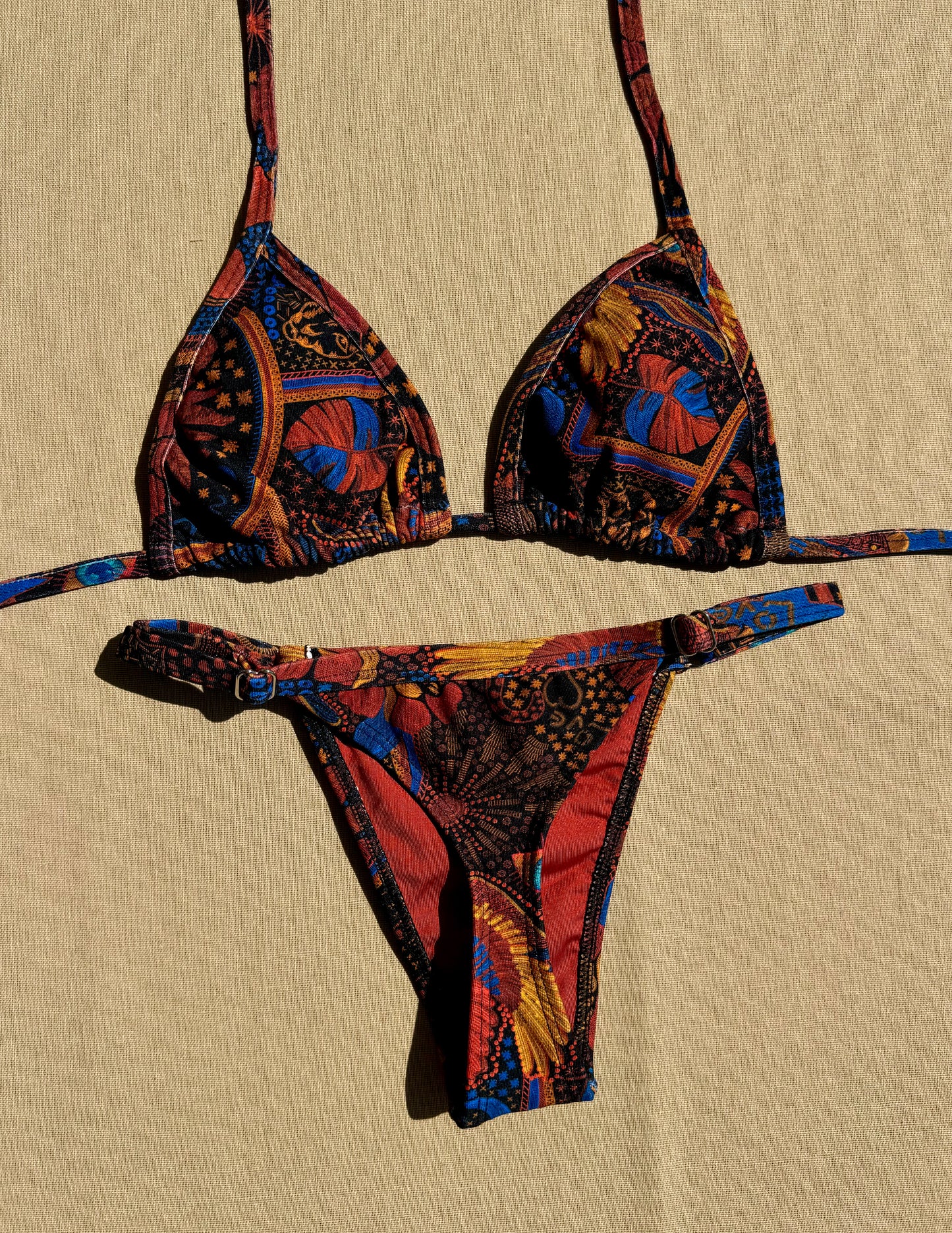 Biquíni Fita Estampa Luar Boho
