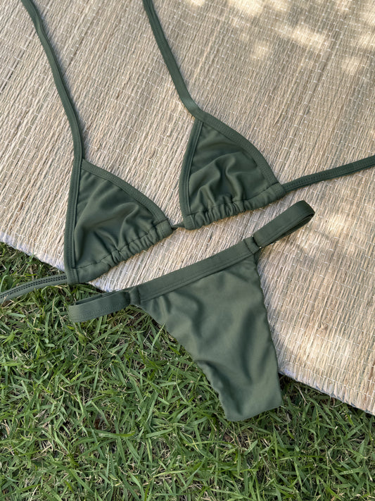Biquíni Fita Verde Musgo