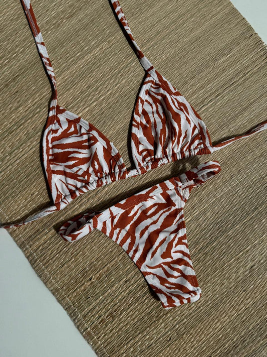 Biquíni Fita Zebra Capuccino