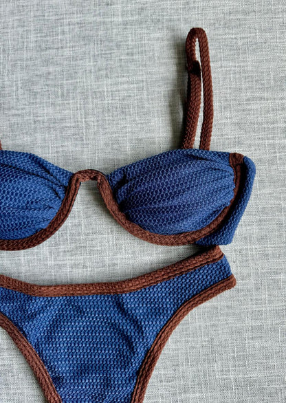 Biquíni Duda Bicolor Azul Marinho